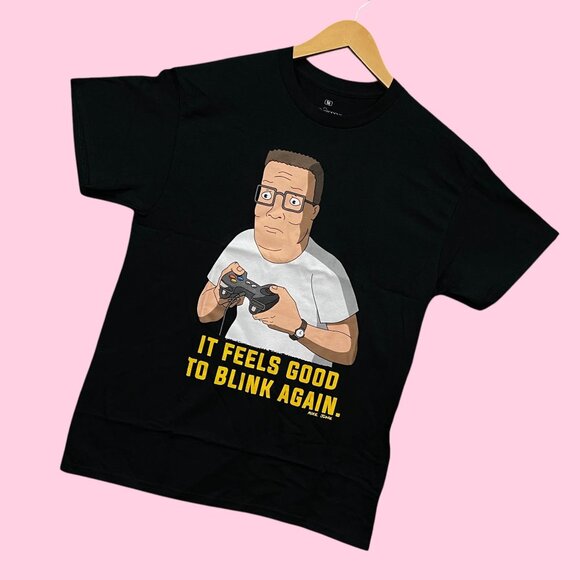 King of the Hill Hank Hill It Feels Good to Blink Again Tee M - Picture 3 of 4